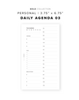 PR46 - The Agenda 03 - Printable Insert