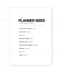 PRD98 - Planner Sizes - Printable Dashboard