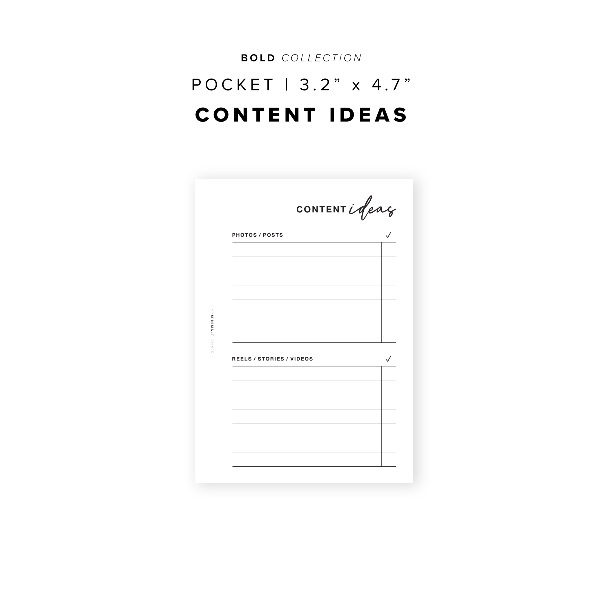 PR64 - Content Ideas - Printable Insert