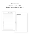 PR116 - Daily Affirmations - Printable Insert