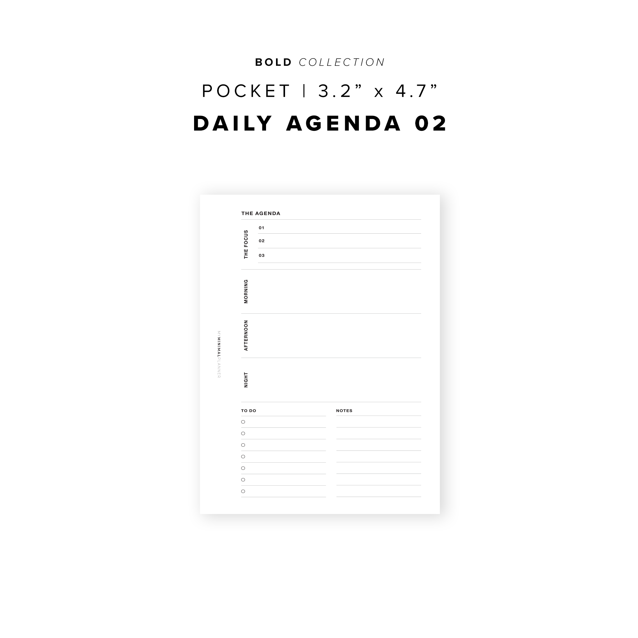 PR45 - The Agenda 02 - Printable Insert