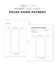 PR69 - House Down Payment - Printable Insert