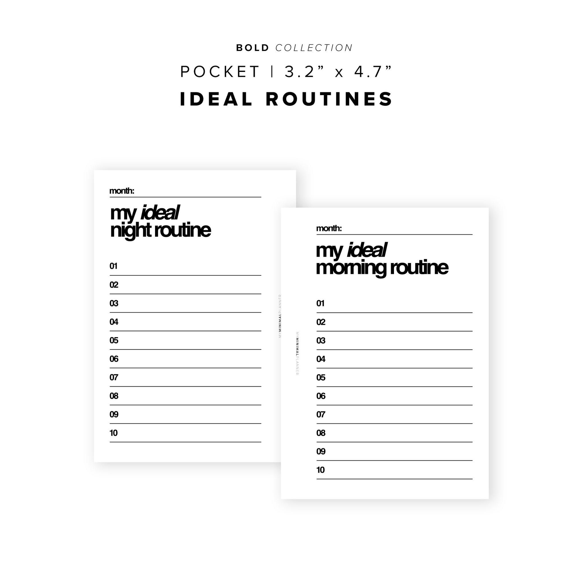 PR157 - Ideal Routines - Printable Insert