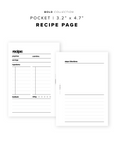 PR147 - Recipe Page - Printable Insert