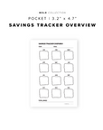 PR110 - Savings Tracker Overview - Printable Insert