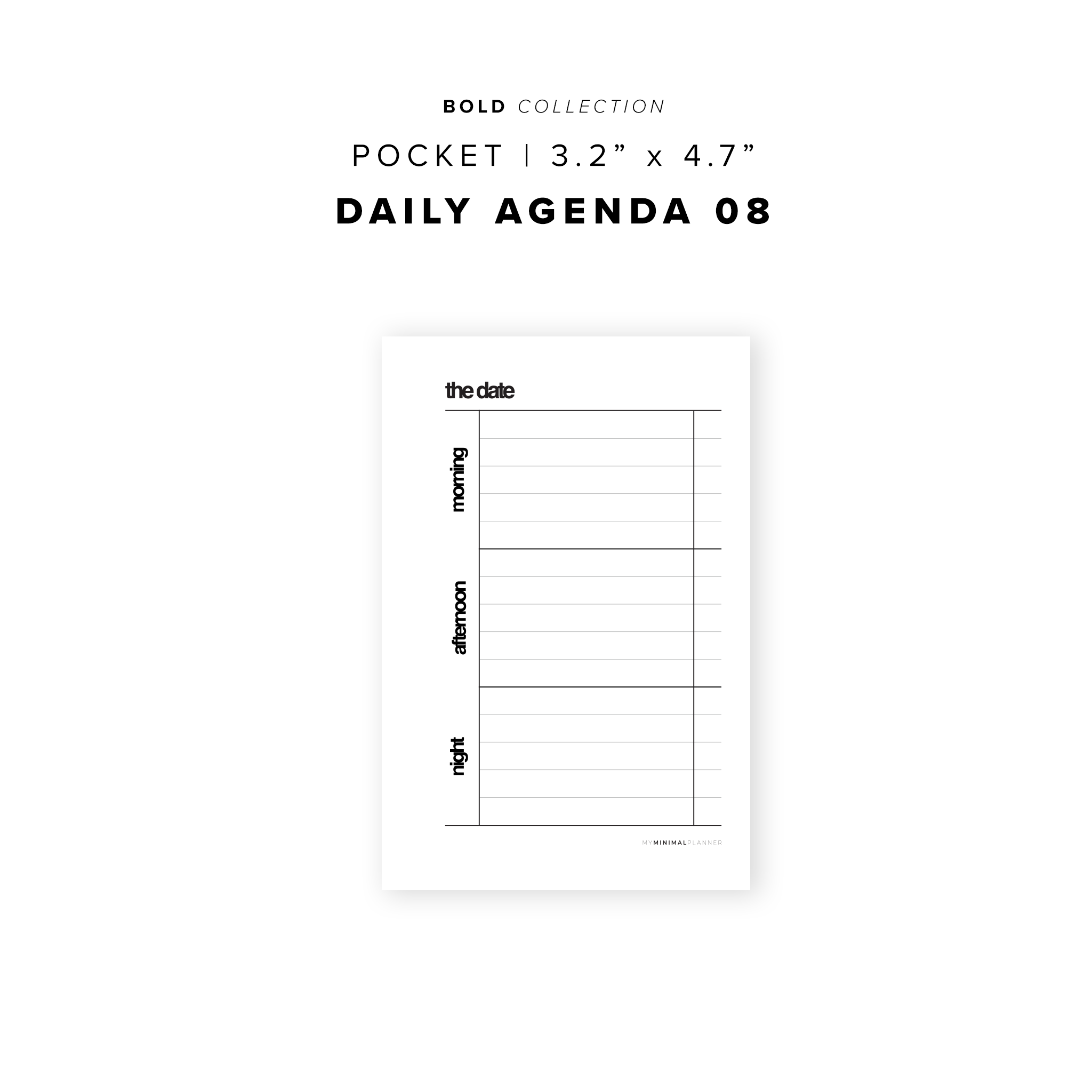 PR156 - The Agenda 08 - Printable Insert