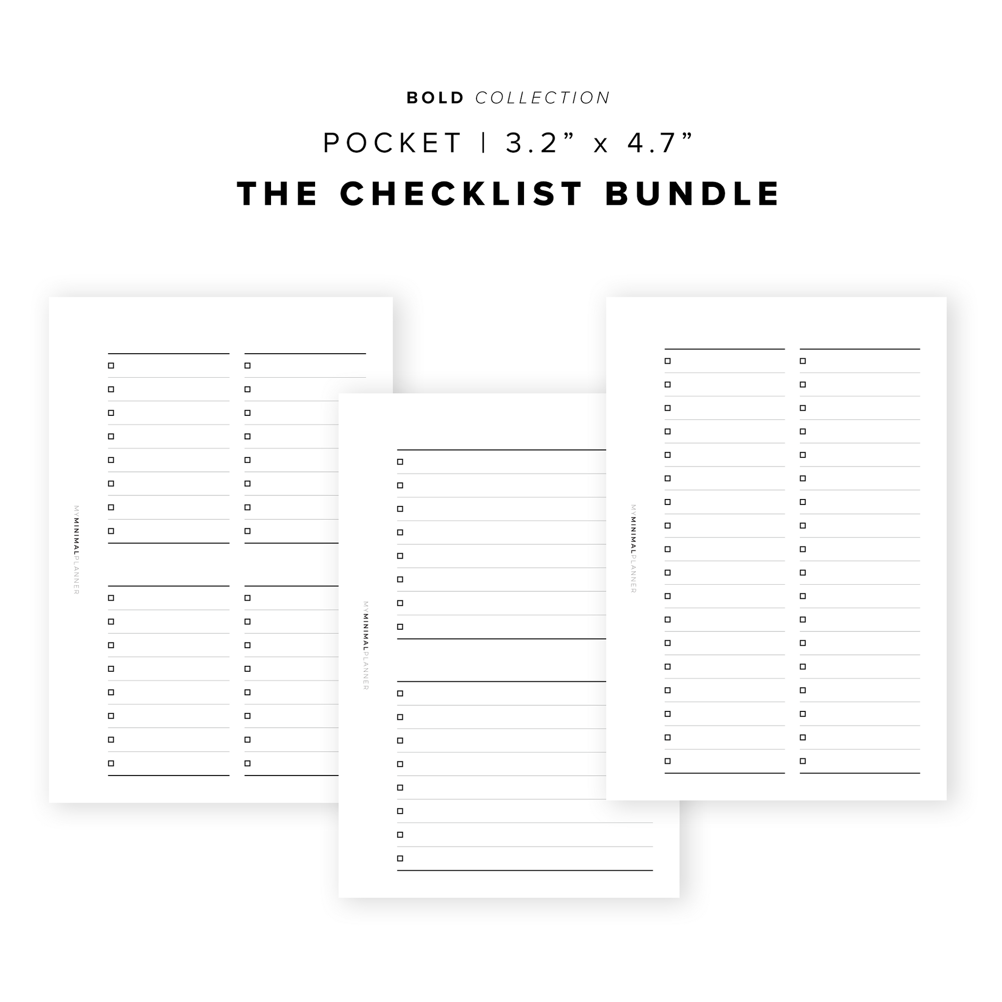 PR152 - The Checklist - Printable Insert