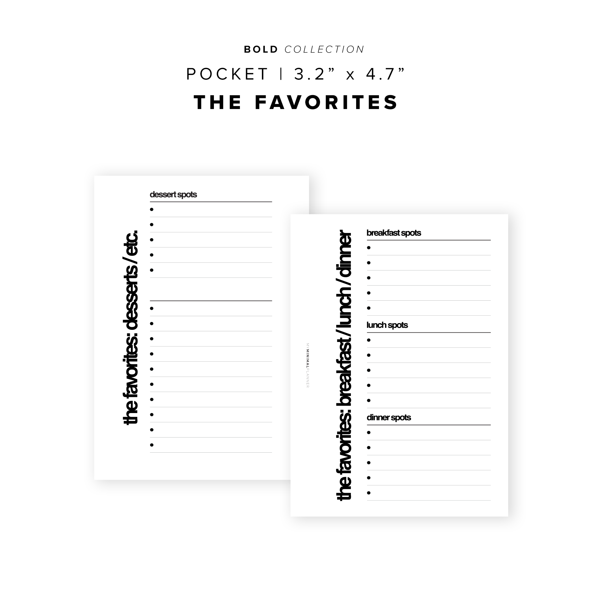 PR136 - The Favorites - Printable Insert