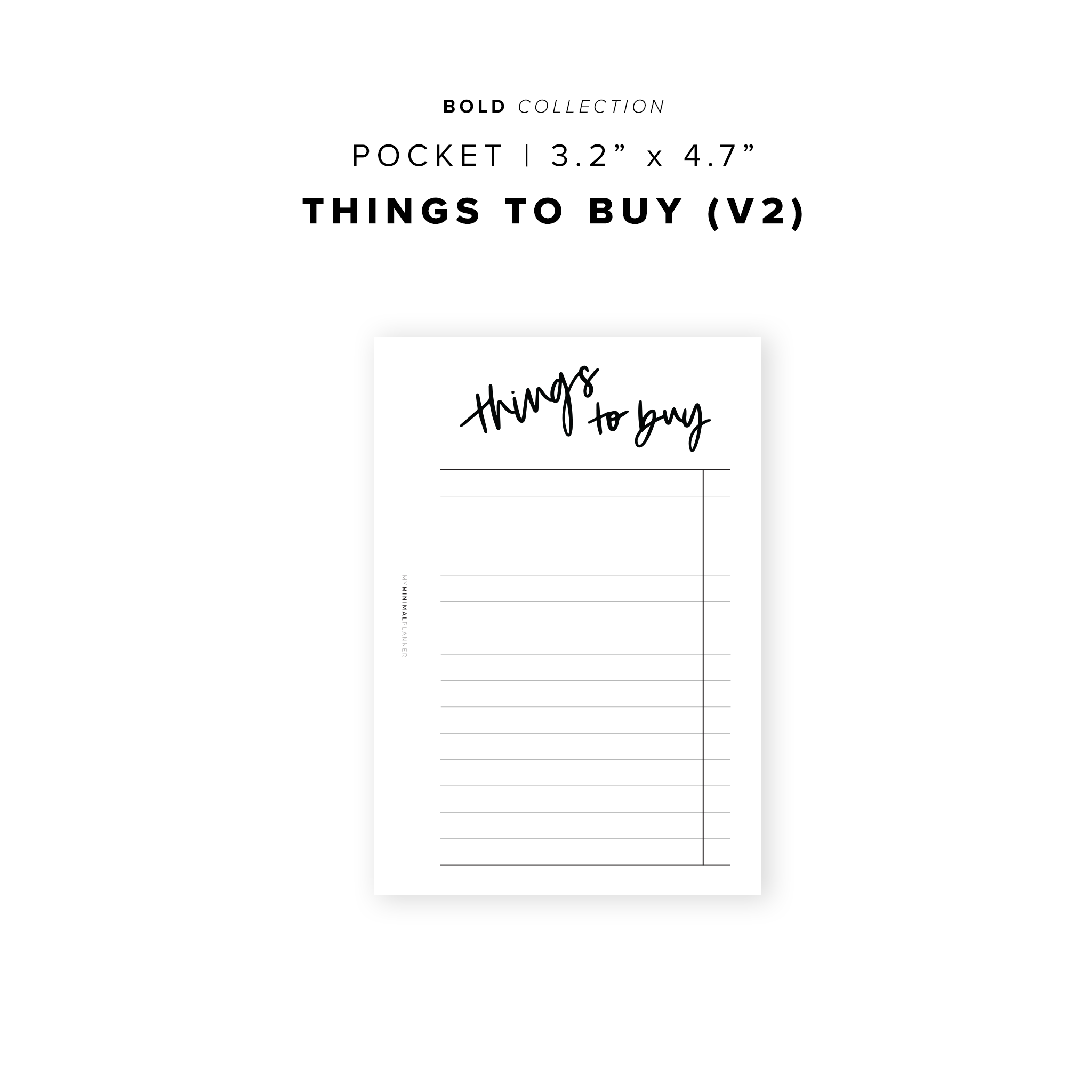 PR121 - Thing to Buy (V2) - Printable Insert
