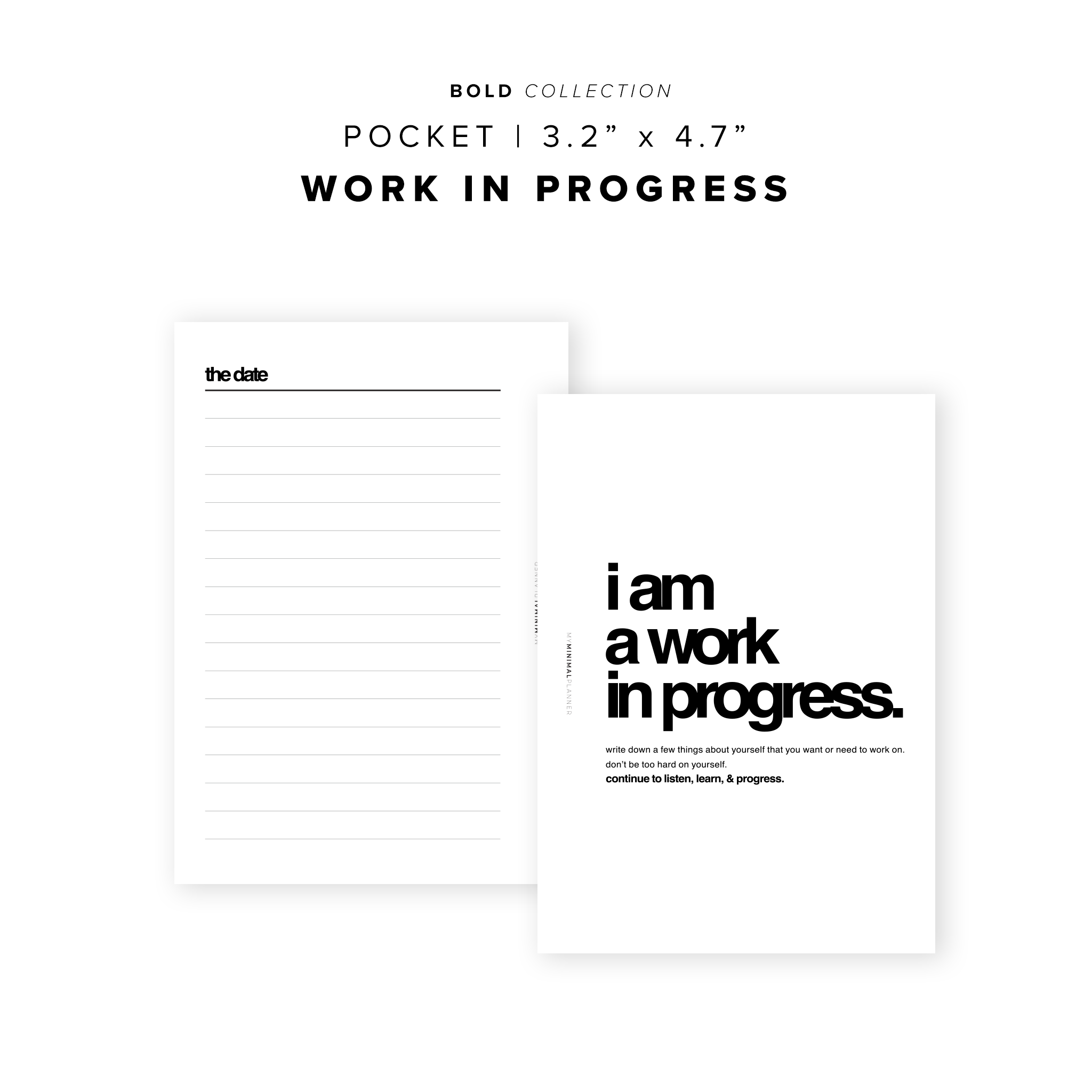 PR139 - Work in Progress - Printable Insert