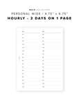 PR32 - V4: 2 Days on 1 Page / 2DO1P - Printable Insert
