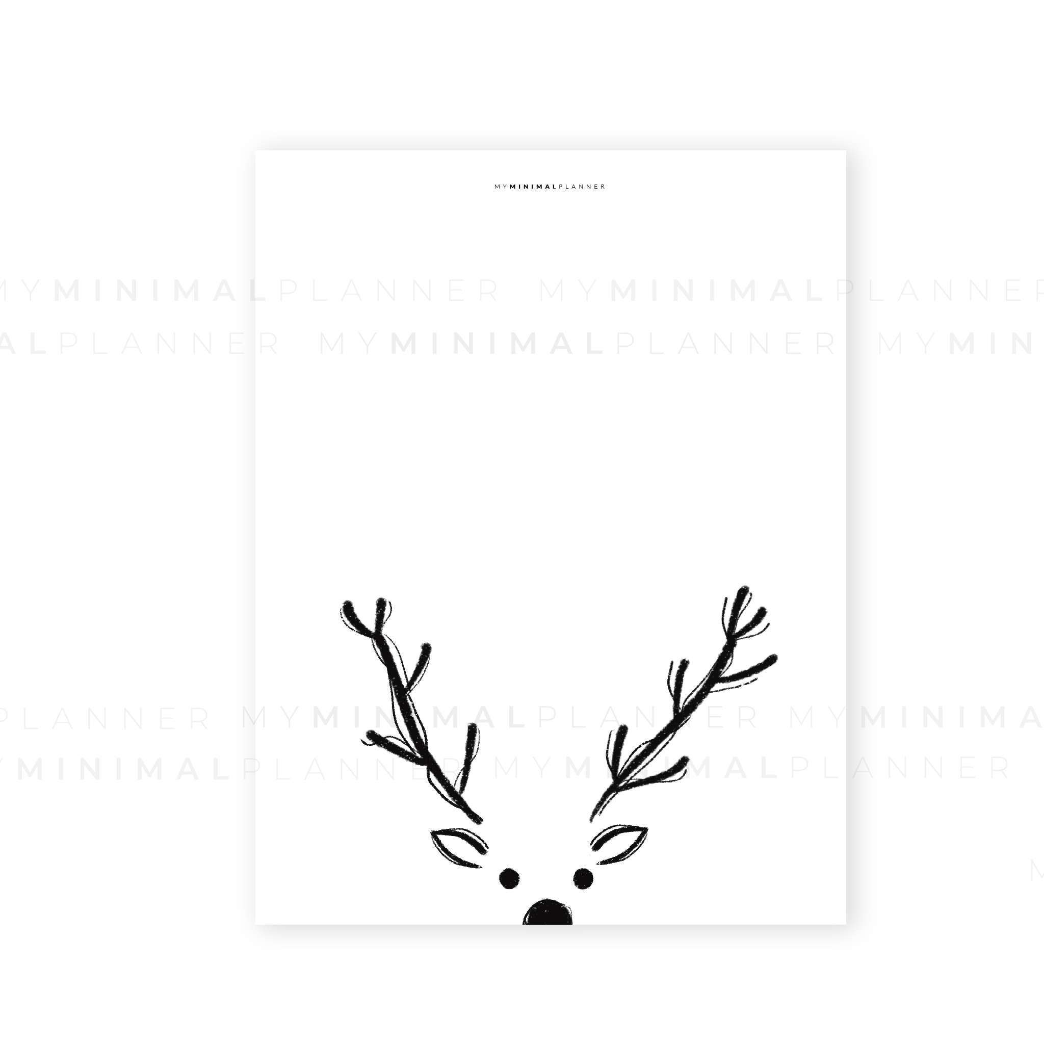 PRD150 - Reindeer - Printable Dashboard