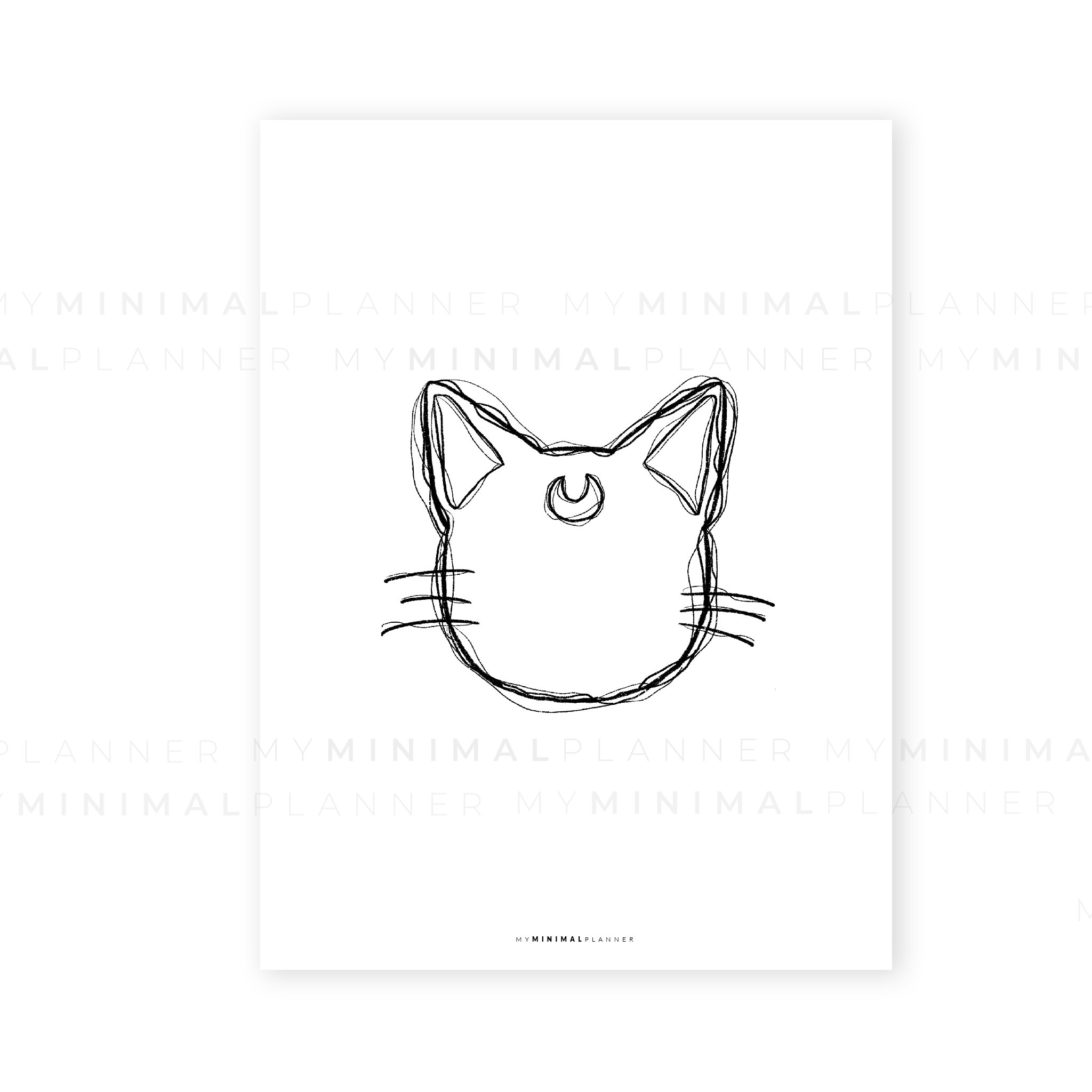 PRD129 - Luna Cat Inspired - Printable Dashboard