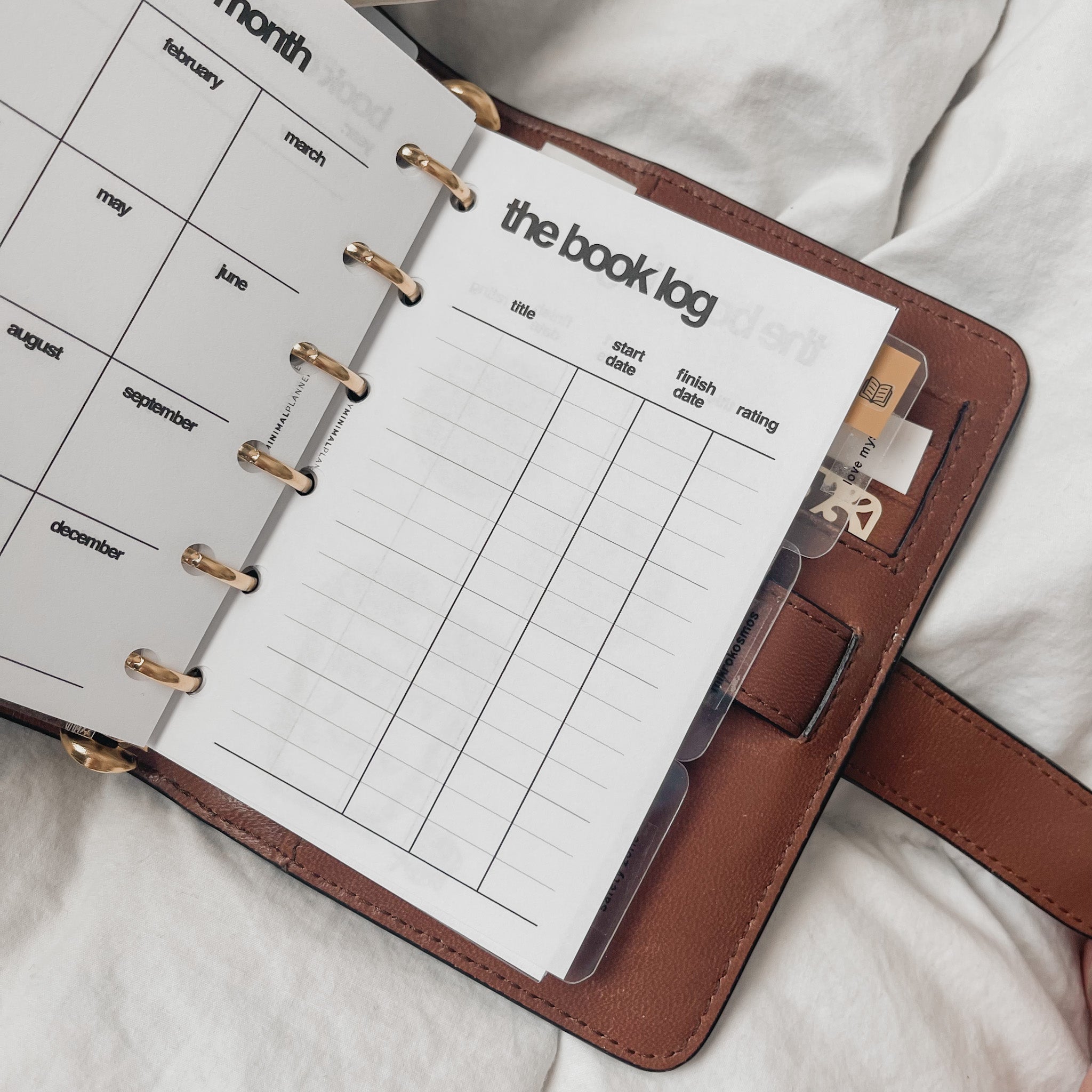 PR161 - The Book Log - Printable Insert – My Minimal Planner