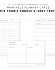 PPC15 - The Foodie Bundle 1 - Printable Planner Cards