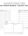 PPC15 - The Foodie Bundle 1 - Printable Planner Cards