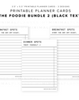 PPC16 - The Foodie Bundle 2 - Printable Planner Cards