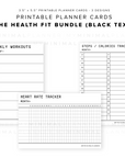 PPC14 - The Health Fitness Bundle - Printable Planner Cards