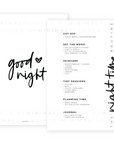 PRD63 - The Night Time Routine - Printable Dashboard