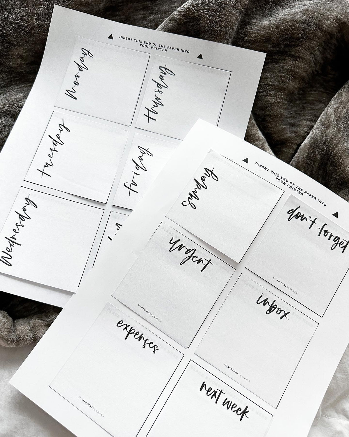 PSN04 - Version 2: Days of the Week - Printable Sticky Notes – My ...